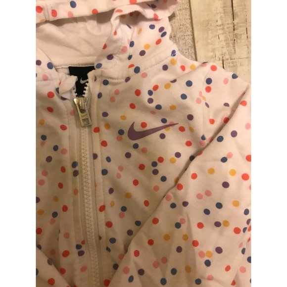 Girl's Nike Polk a Dot Colorful Jacket Size 24M - Picture 2 of 4